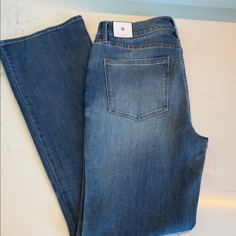 White House Black Market Blue boot cut Jeans
